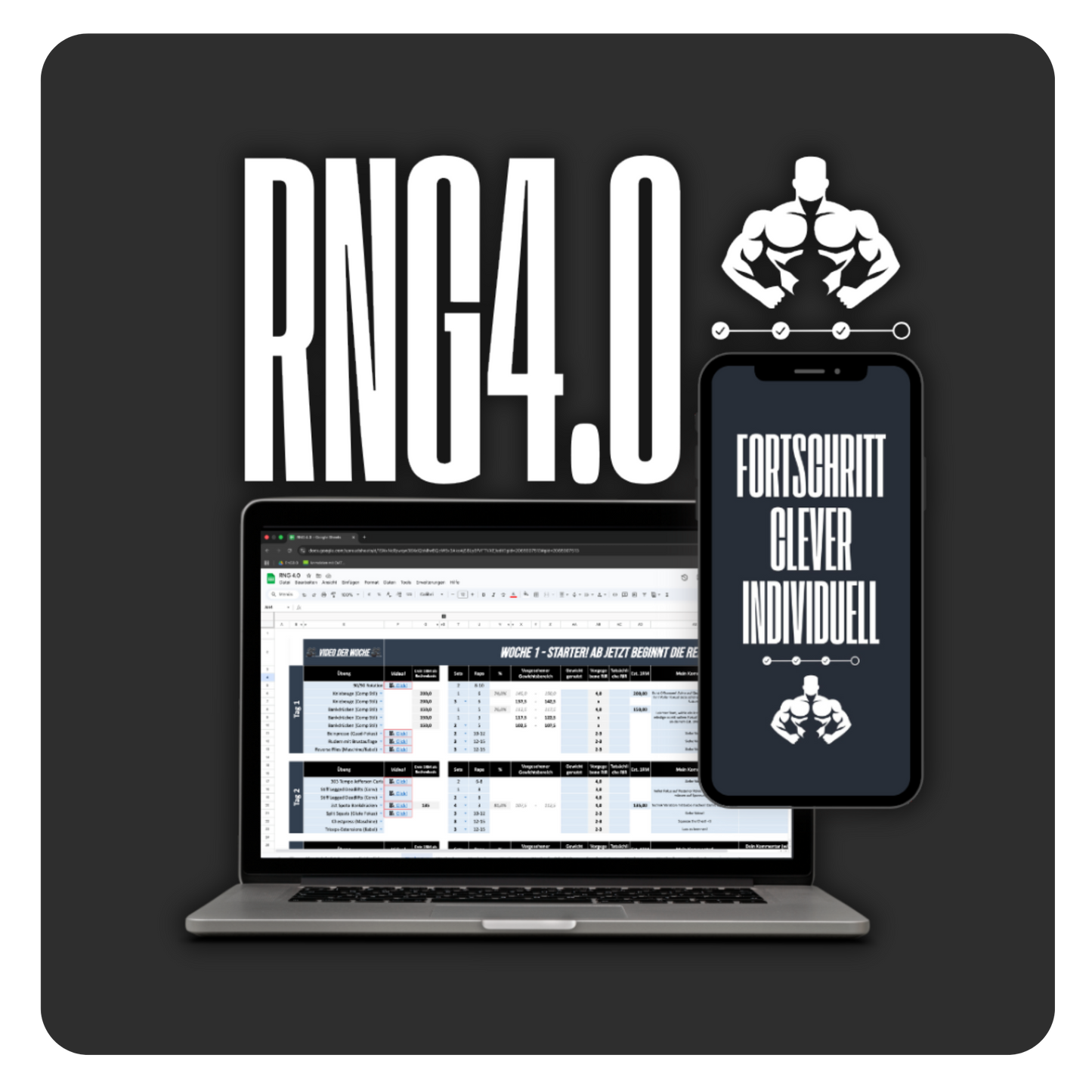 Rise N Grind 4.0 - Powerlifting-Plan (PRE SALE!)